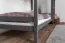 Kinderbett / Etagenbett Niklas 01, massiv, Farbe: Anthrazit - Liegefläche: 90 x 190 cm (B x L)