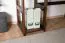 Stabiler Walnussfarbener Schreibtisch Kiefer massiv Vollholz Junco 194, 75 x 120 x 50 cm, genügend Stauraum, ein Fach, ausziehbaren Tastaturfach, schlichtes Design