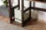 Stabiler Walnussfarbener Schreibtisch Kiefer massiv Vollholz Junco 194, 75 x 120 x 50 cm, genügend Stauraum, ein Fach, ausziehbaren Tastaturfach, schlichtes Design
