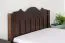 Modernes Einzelbett / Gästebett Kiefer Vollholz Turakos 92, Walnussfarben, Liegefläche 90 x 200, besonders langlebig und robust, hochwertig verarbeitet
