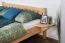 Doppelbett / Gästebett Buche massiv Vollholz natur 106, inkl. Lattenrost - Abmessung 160 x 200 cm
