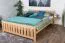 Doppelbett / Gästebett Buche massiv Vollholz natur 106, inkl. Lattenrost - Abmessung 160 x 200 cm