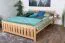 Doppelbett / Gästebett Buche massiv Vollholz natur 106, inkl. Lattenrost - Abmessung 160 x 200 cm