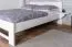 Weißes Schlafzimmer - Set B Bueto im Landhausstil, 3-teilig, Weiß, Massivholz, Bett mit Liegefläche: 160 x 200 cm, Kleiderschrank und Kommode