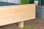 Doppelbett / Gästebett Buche massiv Vollholz natur 116, inkl. Lattenrost - Abmessung 180 x 200 cm