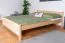 Doppelbett / Gästebett Buche massiv Vollholz natur 117, inkl. Lattenrost - Abmessung 160 x 200 cm