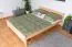 Doppelbett / Gästebett Buche massiv Vollholz natur 117, inkl. Lattenrost - Abmessung 160 x 200 cm