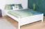 Weißes Jugendbett Buche Massivholz 117, inkl. Lattenrost, Matratzenmaße 160 x 200 cm, modernes Design, stabil und langlebig