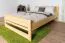 Kinderbett / Jugendbett Kiefer massiv Vollholz natur 71, inkl. Lattenrost - Abmessung 140 x 200 cm