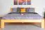 Doppelbett / Gästebett Kiefer massiv Vollholz natur 73, inkl. Lattenrost - Abmessung 180 x 200 cm