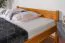 Jugendbett Kiefer massiv Vollholz Erlefarben 77, inkl. Lattenrost - Abmessung 160 x 200 cm (B x L)