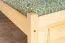 Kinderbett / Jugendbett Kiefer massiv Vollholz natur 80, inkl. Lattenrost - Abmessung 120 x 200 cm
