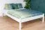 Weißes Doppelbett, modernes Gästebett Kiefer Vollholz 85, inkl. Lattenrost, Liegefläche 160 x 200 cm, schlichtes Design, einfache Montage