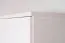 Kleiderschrank mit dekorativen Einfräsungen Kiefer Vollholz massiv weiß lackiert Columba 01 - Abmessung 195 x 80 x 59 cm