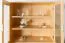 Vitrine Kiefer massiv natur Aurornis 26 - Abmessungen: 166 x 96 x 40 cm (H x B x T)