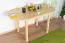 Holztisch Tisch 75x140 cm Kiefer massiv, Farbe: Natur