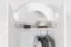 Weißer Kleiderschrank Kiefer Vollholz Pipilo 05, 225 x 95 x 60 cm, mit 1 Kleiderstange, 1 großen Fach und 1 Schublade, viel Stauraum, sehr robust