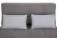 2er Sofa ausziehbar Luanda 77 in Grau, 96 x 130 x 116 cm, mit Bonellfederung, Stauraum und Bettfunktion, 2-Sitzer-Sofa, Doppelsofa