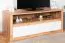 TV-Schrank / TV-Möbel Faleula 06, mit ABS Katenschutz, Eiche / Weiß, Maße: 52 x 130 x 53 cm, zwei Schubladen, ein offenes Ablagefach, für Wohnzimmer