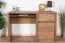 Schreibtisch Selun 11, Farbe: Eiche Dunkelbraun - 75 x 120 x 53 cm (H x B x T)