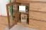 Vitrine Selun 01, Farbe: Eiche Dunkelbraun - 80 x 140 x 43 cm (H x B x T)
