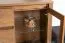 Vitrine Selun 01, Farbe: Eiche Dunkelbraun - 80 x 140 x 43 cm (H x B x T)