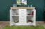 Kommode Badile 01, Farbe: Kiefer Weiß / Braun - 98 x 127 x 46 cm (H x B x T)