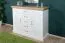 Kommode Badile 01, Farbe: Kiefer Weiß / Braun - 98 x 127 x 46 cm (H x B x T)