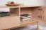 Zweiseitiger Couchtisch Acrab 06 mit 2 Schubladen, 53x 106 x 64, 2 Türen, 2 Kipptüren, Eiche Cremona, passend für Staubsaugroboter, geriffelte Fronten