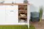 Kommode Lotofaga 11, Farbe: Weiß / Walnuss - 102 x 167 x 48 cm (H x B x T)