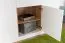Kommode Lotofaga 11, Farbe: Weiß / Walnuss - 102 x 167 x 48 cm (H x B x T)