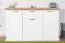 Kommode Lotofaga 11, Farbe: Weiß / Walnuss - 102 x 167 x 48 cm (H x B x T)