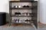 Schuhschrank Vaitele 04, Farbe: Anthrazit Hochglanz / Walnuss - 101 x 76 x 35 cm (H x B x T)