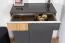 Schuhschrank Vaitele 04, Farbe: Anthrazit Hochglanz / Walnuss - 101 x 76 x 35 cm (H x B x T)