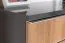 Schuhschrank Vaitele 04, Farbe: Anthrazit Hochglanz / Walnuss - 101 x 76 x 35 cm (H x B x T)
