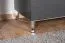 Schuhschrank Vaitele 04, Farbe: Anthrazit Hochglanz / Walnuss - 101 x 76 x 35 cm (H x B x T)