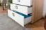 Kinderzimmer - Drehtürenschrank / Kleiderschrank Benjamin 18, Farbe: Buche / Weiß - 236 x 84 x 56 cm (H x B x T)