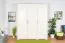 Drehtürenschrank / Kleiderschrank Falefa 18, Farbe: Elfenbein - Abmessungen: 224 x 191 x 58 cm (H x B x T)