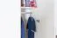 Schlafzimmer - Kleiderschrank Hochglanz, Farbe: Weiß / Weiß - 224 x 227 x 56 cm (H x B x T)