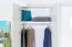 Schlafzimmer - Kleiderschrank Hochglanz, Farbe: Weiß / Weiß - 224 x 227 x 56 cm (H x B x T)