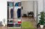 Schiebetürenschrank / Kleiderschrank Vaitele 09, Farbe: Anthrazit Hochglanz / Walnuss - 224 x 230 x 61 cm (H x B x T)