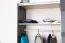 Schiebetürenschrank / Kleiderschrank Vaitele 11, Farbe: Anthrazit Hochglanz / Walnuss - 224 x 272 x 61 cm (H x B x T)