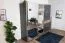Schiebetürenschrank / Kleiderschrank Vaitele 11, Farbe: Anthrazit Hochglanz / Walnuss - 224 x 272 x 61 cm (H x B x T)