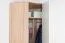Drehtürenschrank / Eckkleiderschrank 20, Farbe: Buche / Weiß - 236 x 86 x 86 cm (H x B x T)