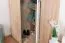 Drehtürenschrank / Eckkleiderschrank 20, Farbe: Buche / Weiß - 236 x 86 x 86 cm (H x B x T)