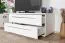 TV-Unterschrank Garim 26, Farbe: Weiß Hochglanz - 46 x 135 x 45 cm (H x B x T)