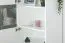 Vitrine Garim 18, Farbe: Weiß Hochglanz - 161 x 60 x 40 cm (H x B x T)