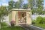 Gartenhaus G277 Natur - 28 mm Blockbohlenhaus, Grundfläche: 7,26 m², Pultdach