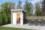 Gartenhaus G266 Carbongrau- 28 mm Blockbohlenhaus, Grundfläche: 4,75 m², Pultdach