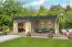 Gartenhaus G278 Natur - 34 mm Blockbohlenhaus, Grundfläche: 19,74 m², Satteldach